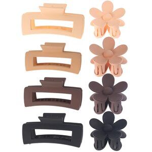 New Non Slip Hair Claw Clip Gift Set in Neutral Colors